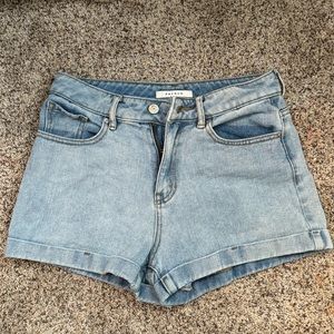 pacsun denim mom short